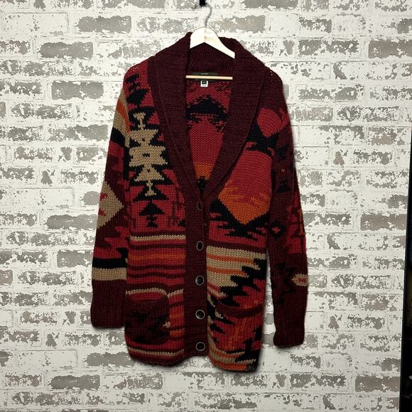 Eddie Bauer Hand Knit Sweater Cardigan Size Medium Women's - Picture 1 of 8